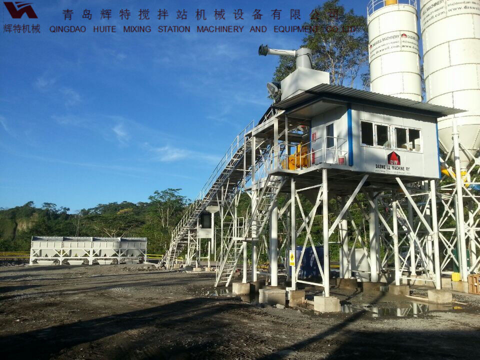 輝特混凝土攪拌站HZS90攪拌臂布置合理，攪拌性能強(qiáng)