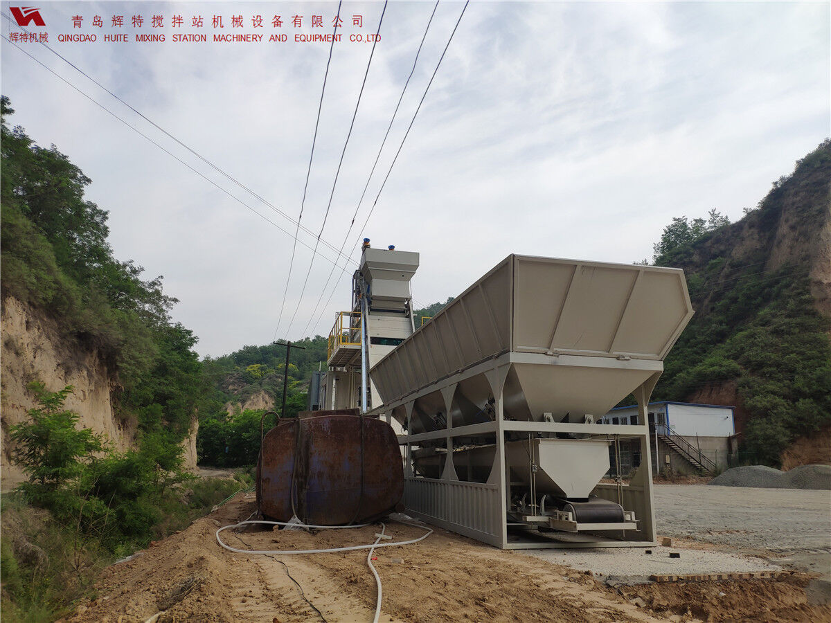 青島輝特機(jī)械 HZM75免基礎(chǔ)攪拌站模塊化設(shè)計(jì)，安裝快捷