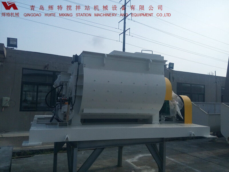 JS750攪拌臂采用偏心式設(shè)計，延長使用壽命，青島輝特機械