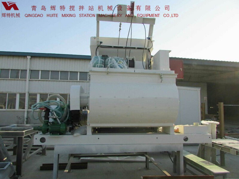 JS750攪拌臂采用偏心式設(shè)計，延長使用壽命，青島輝特機械
